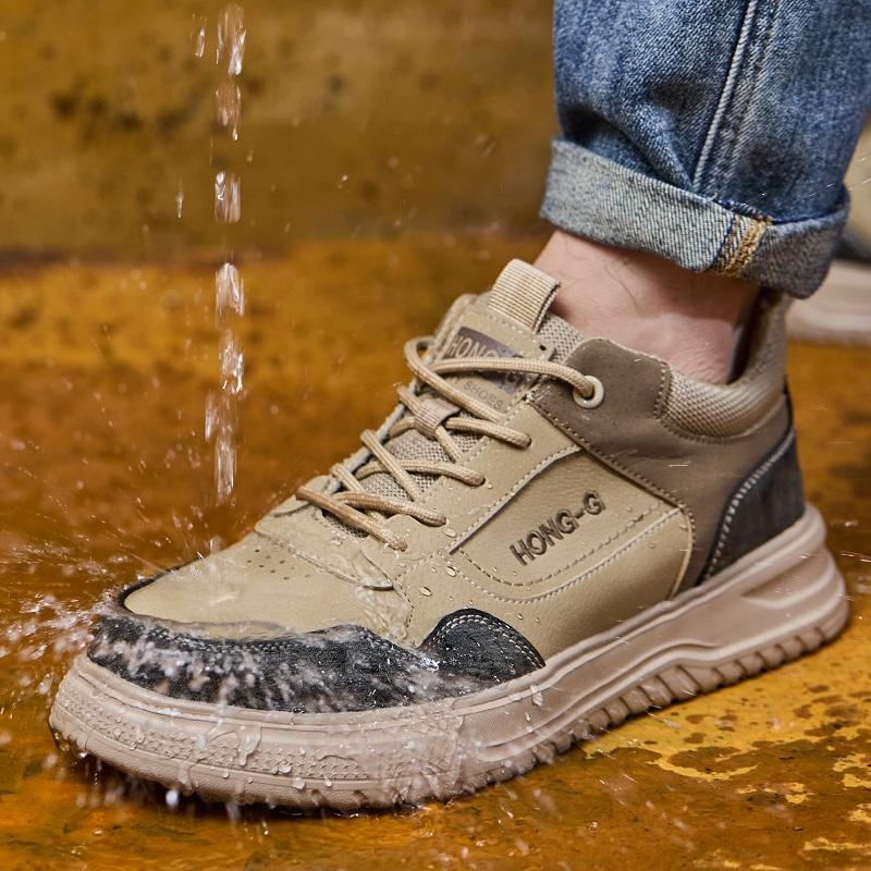 Fashion Safety Shoes for Men Steel Toe Cap Protective shoes Work Boots Anti-smash Anti puncture Indestructible shoes Sneakers