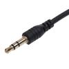3.5mm Audio Cable Male to Male 2.5mm Stereo Headset Headphone Gold Plated Jack Connector Wire Cord Plug Black Cable