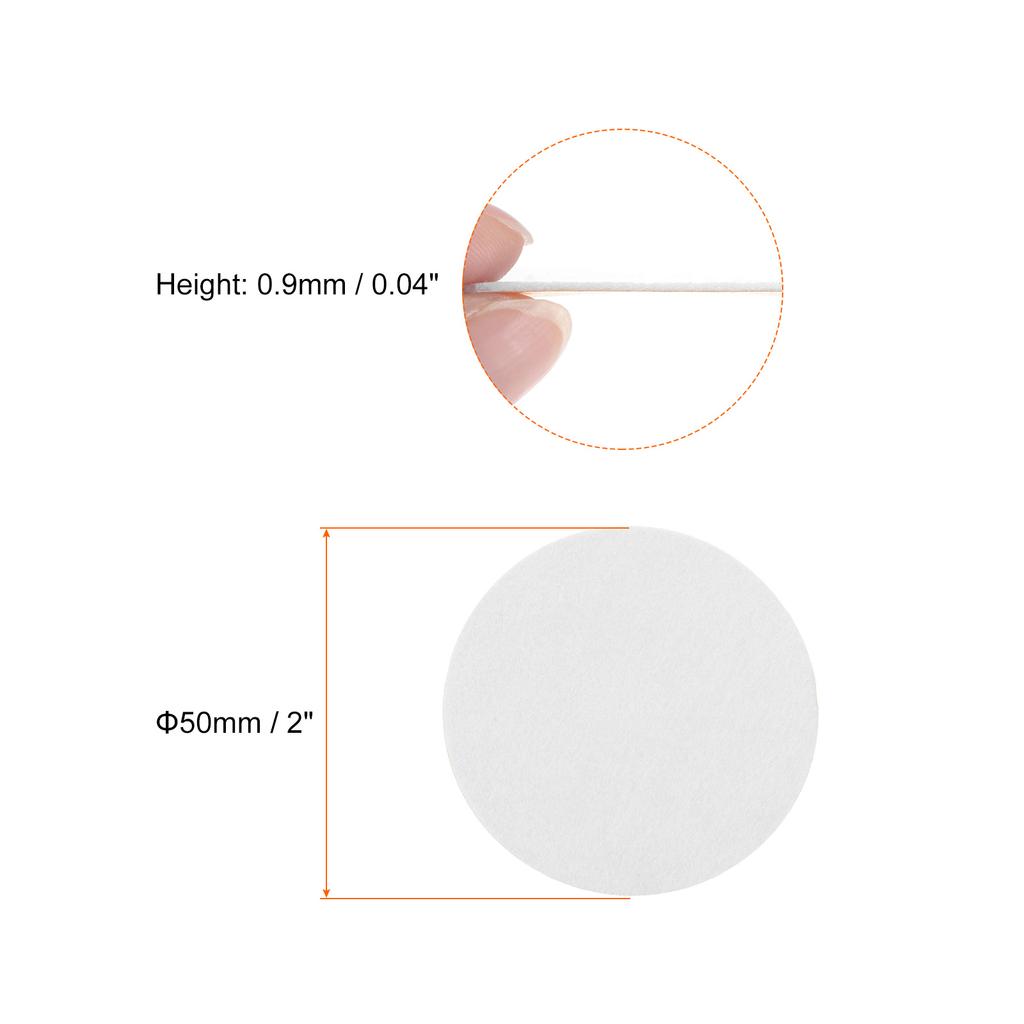 30-240pcs 12-100mm Round Adhesive Felt Circles Pre Cut Felt Craft Stickers Non-Woven Mini Felt Fabric Circles for DIY Sewing