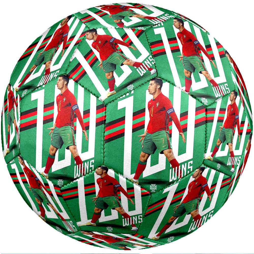 Bola de Futebol Tema Cristiano Ronaldo Tamanho 5 Bola de Futebol Toque Suave Bola de Futebol Profissional para Treino para Esportes ao Ar Livre
