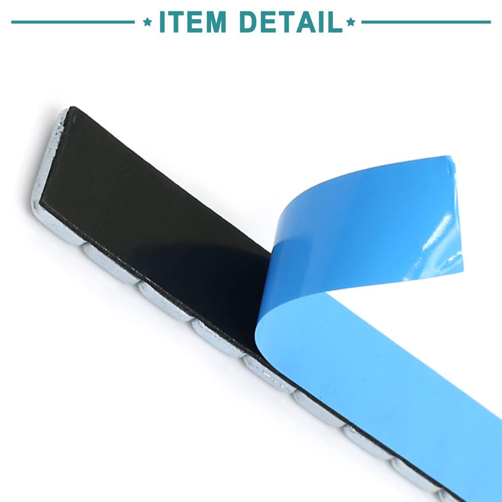 ACROPIX 2 Pcs Self Adhesive Wheel Balance Weight Strips for 140 x 19 mm 2.1oz Motorcycle Scooter Silver Tone