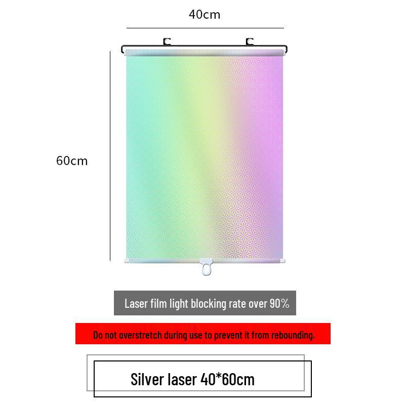 

Сворачивающийся солнцезащитный козырек на присосках для автомобилей и окон дома