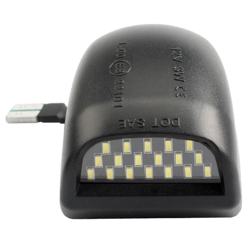 Bright Car License Lamp Weatherproof PC Material Quick Mount Design License Plate Light for 2500 1999-2004