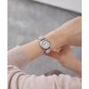 [Citizen Q&Q] Watch Analog Waterproof Date Metal Band D015-204 Women's White Silver