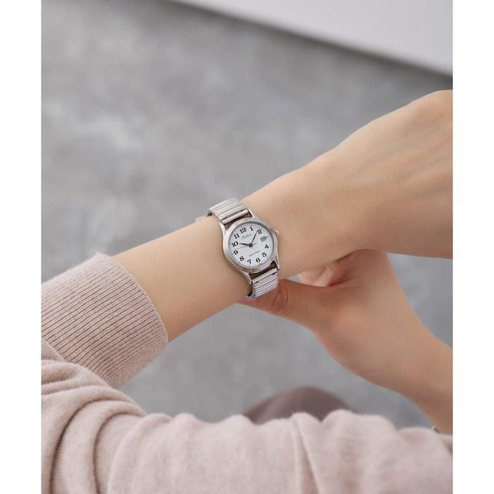[Citizen Q&Q] Watch Analog Waterproof Date Metal Band D015-204 Women's White Silver