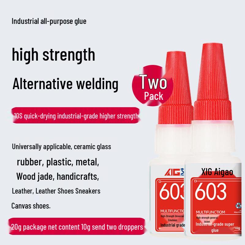 Aigao 603 Universalkleber Super: Starker, Schneller, Wasserdichter Kleber für Metall, Kunststoff, Keramik, Holz, Eisen.