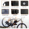 Cup Holder for Bike, Oxford Cycling Drink Holder with Mesh Pocket and Cord Lock, Universal Water Bottle Organizer for Scooter Wheelchair Handlebar,