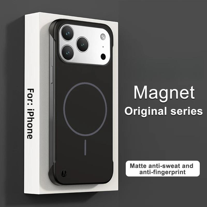 

Fashion Ultra Thin Hard PC Matte Frameless Cooling Case For IPhone 17 Air 16 15 14 13 12 Pro Max Plus Magnetic Shockproof Cover iPhone17 Pro