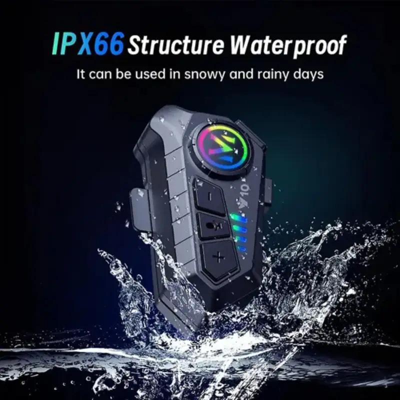 Y10 Wireless Bluetooth Motorcycle Helmet Headset