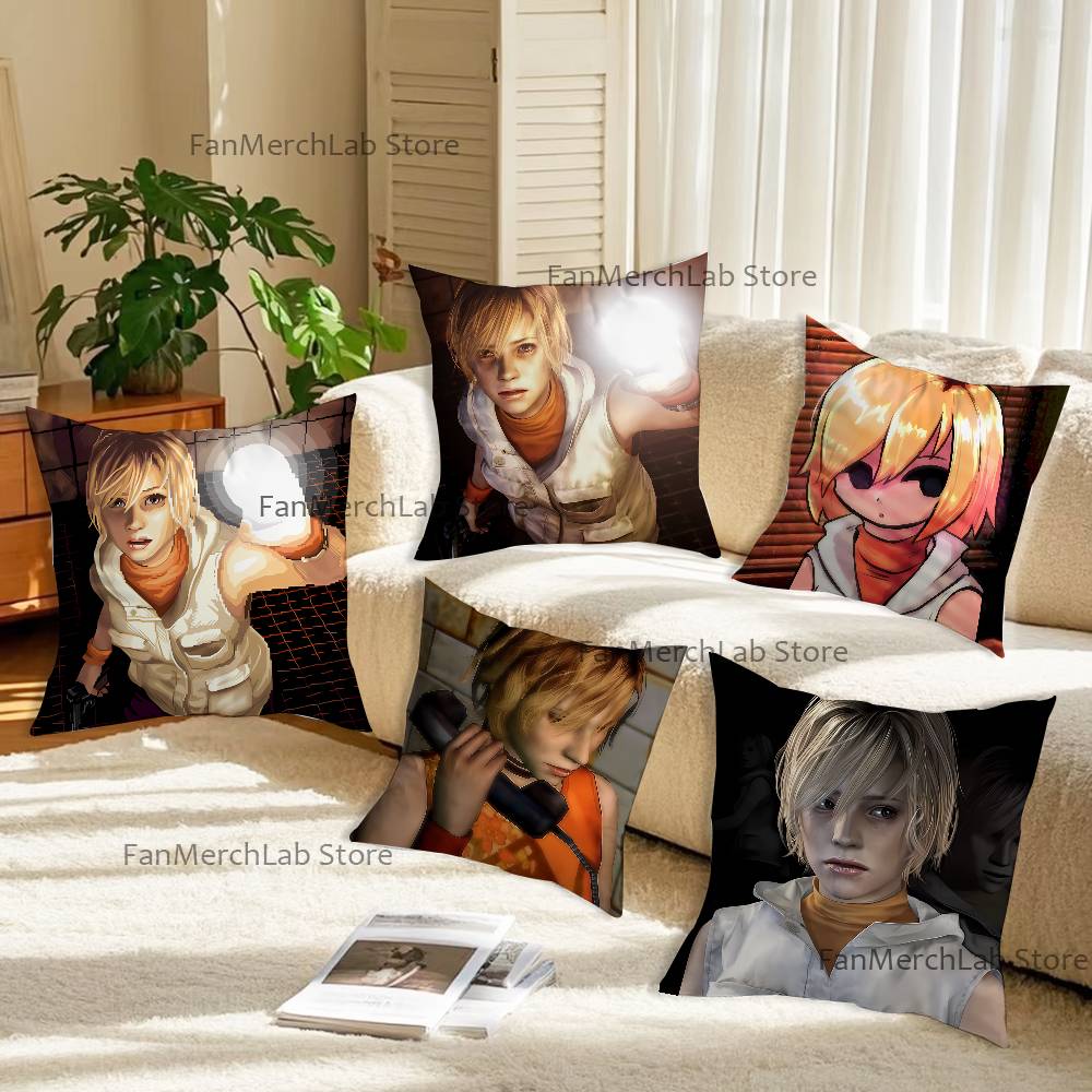 HHeather Mason SSilent Hill 3 Pillow Case Plush Fabric Soft Pillowcase Double Sided Print Sofa Cushion Cover Throw