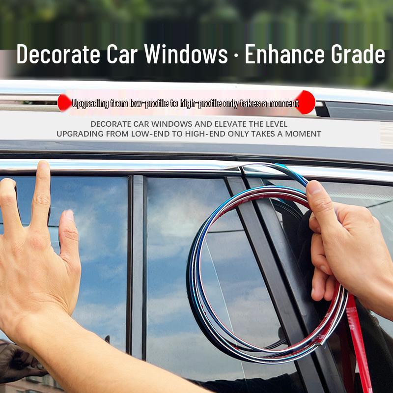 Chrome Anti-Collision Car Trim: Adhesive, Electroplated, Bright Silver Protective Strips 6mm*3m/Roll