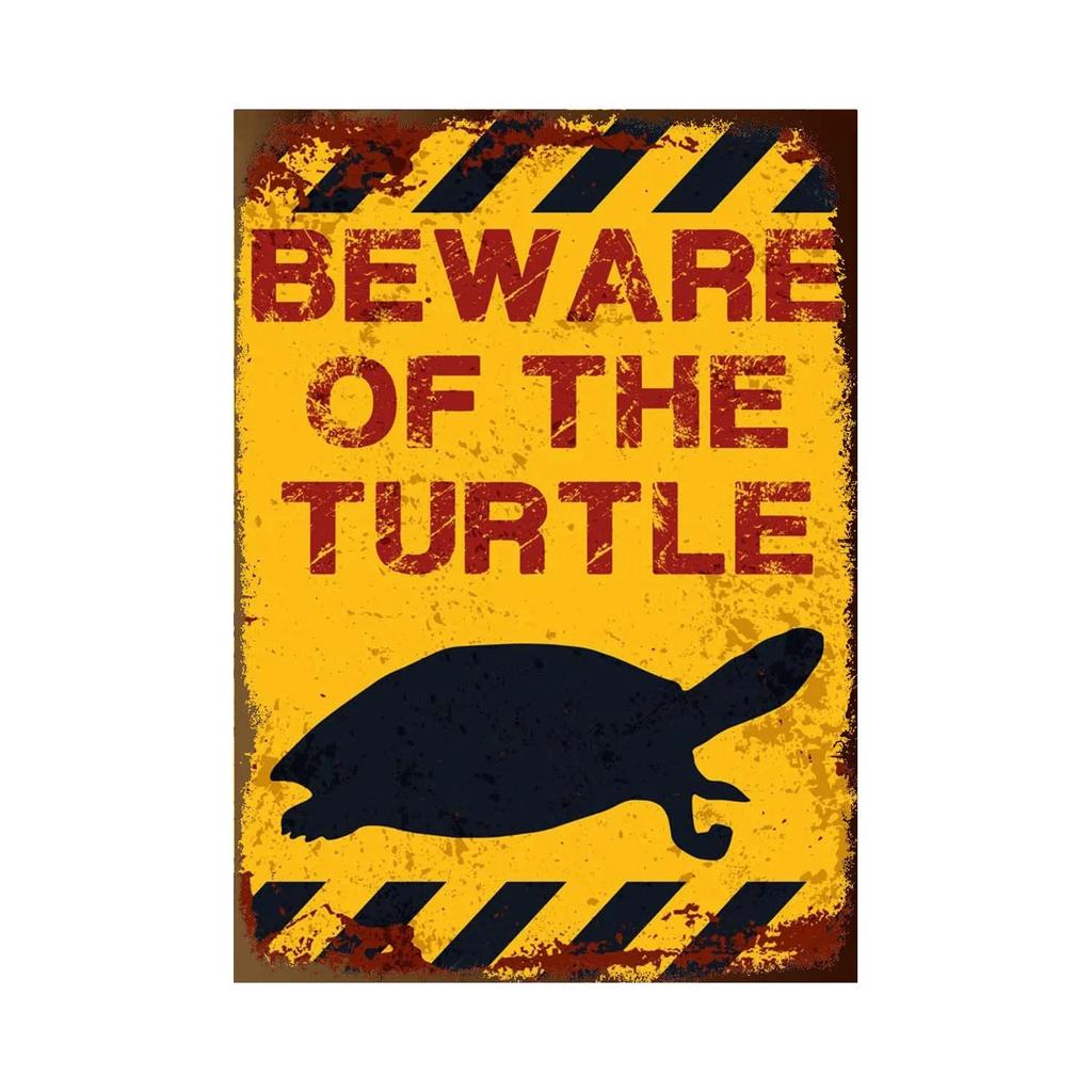 BEWARE OF Rabbit Retro Plaque Metal Tin Signs Garden Decoration Mouse Monkey Wall Stickers Kraken Plate Animal Warning Sign