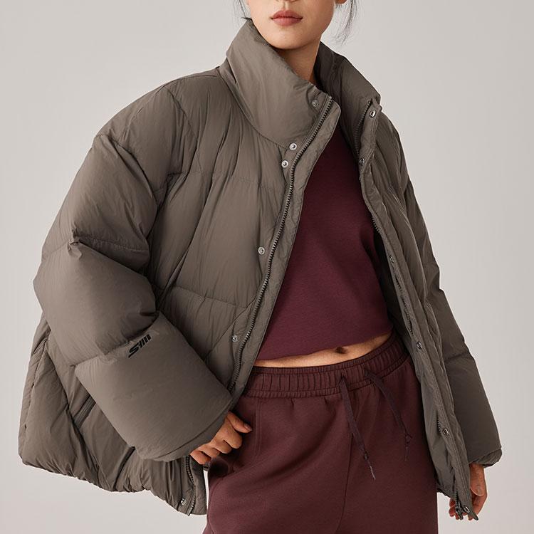 Skechers Windproof Waterproof Oil-Resistant Warm Insulated Durable Sports Casual Short Stand-Up Collar Down Jacket Unisex outerwear P425U031-00YF