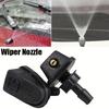 2-piece/set Car Universal Front Hood Wiper Nozzle Spray Kit Sprinkler Fan Nozzle Cover Washer Outlet Adjustable