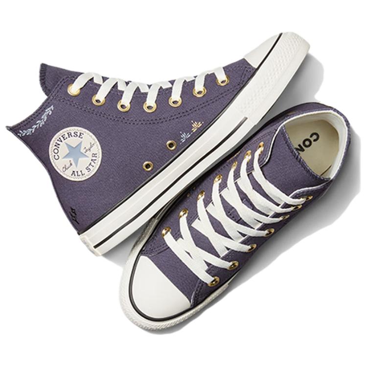 Converse Chuck Taylor All Star High Top Canvas Shoes Women's Purple White