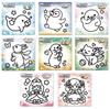 Nobu Company Magic Clay Cute 8-Piece Set (Dolpy/Penpy/Gomapy/Rabbit/Otter/Cat/Princess/Doll) MS8123-SET