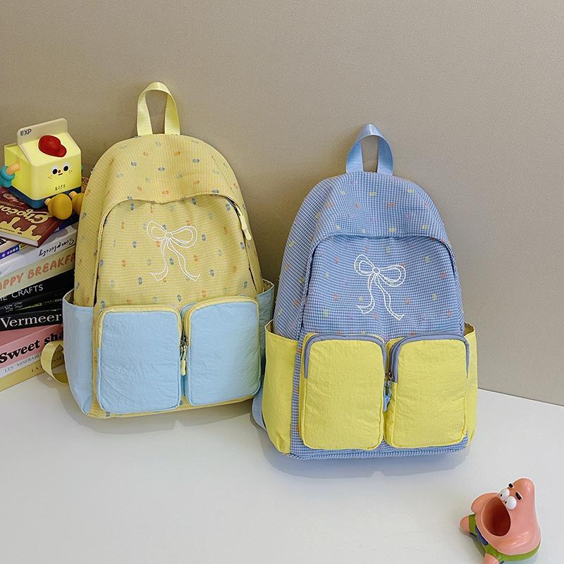 Schultasche Japanischer Ins College-Stil College-Student Klasse Schultasche Hoher Wert Süßes Mädchenherz Frischer Schleifen-Rucksack