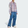 Adidas Originals FW25 Check Loose Striped Casual Sports Jacket Women Jacket KC6277