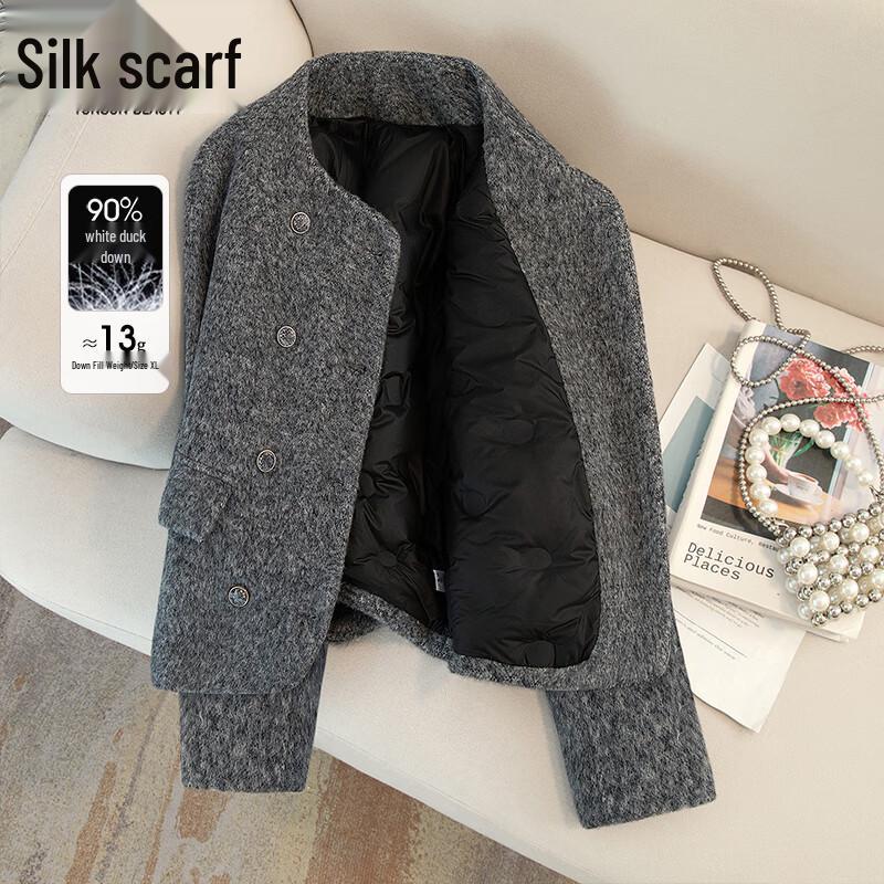 

Женская пуховая куртка Sipaisha из шерстяной смеси L