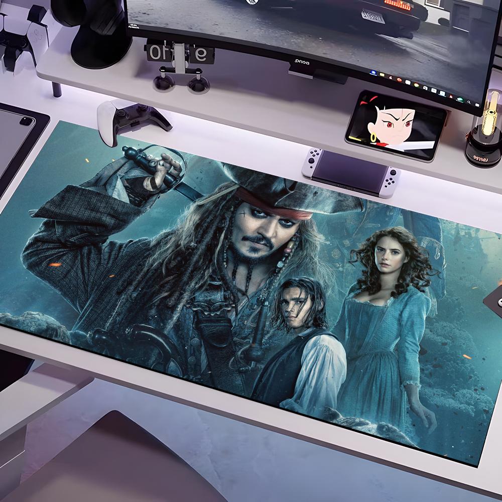 

P-PiratES-ES Of The C-Caribbean-ES Mouse Pad Multiple Sizes Large Square Computer Office Game Table Mats Rubber Anti-slip Mousep 600x300x2mm