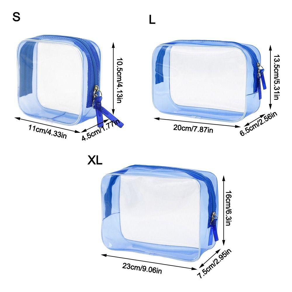 Multipurpose PVC Transparent Cosmetic Bag Waterproof Storage Storage Bag Large Capacity Makeup Beauty Case for Women & Men
