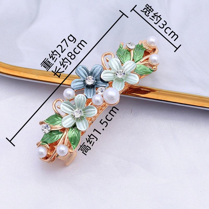 Alloy Paint Dopamine Butterfly Hairpin Women S Hair Accessories Back Head Big Tie Hair Rhinestone Butterfly Spring Clip
