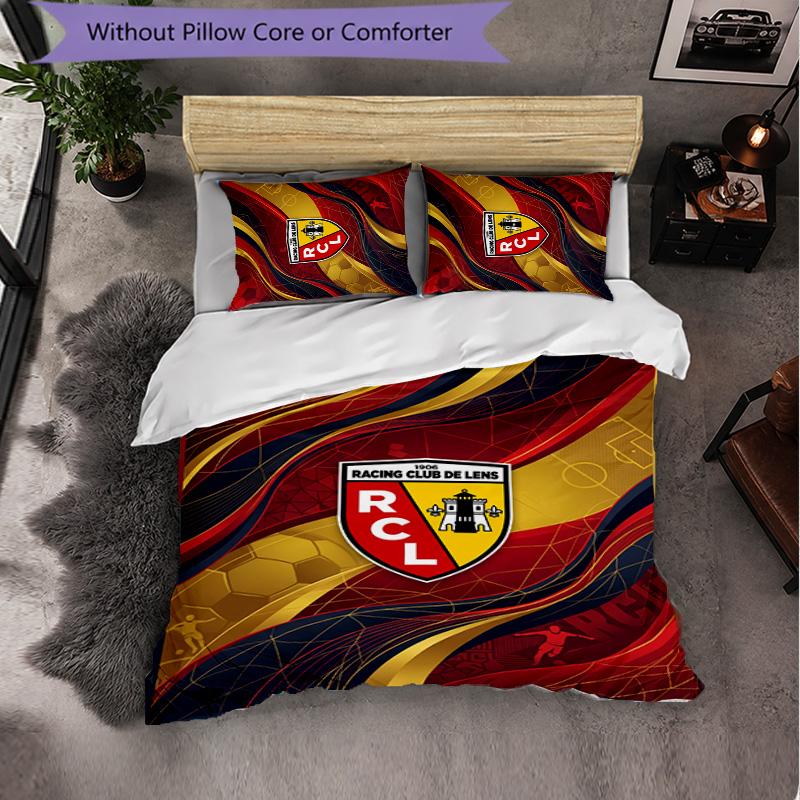 Lens FC Themed Bedding 3Pcs Duvet Cover Set Decorative Bed Linen For Teen Room Home Decoration