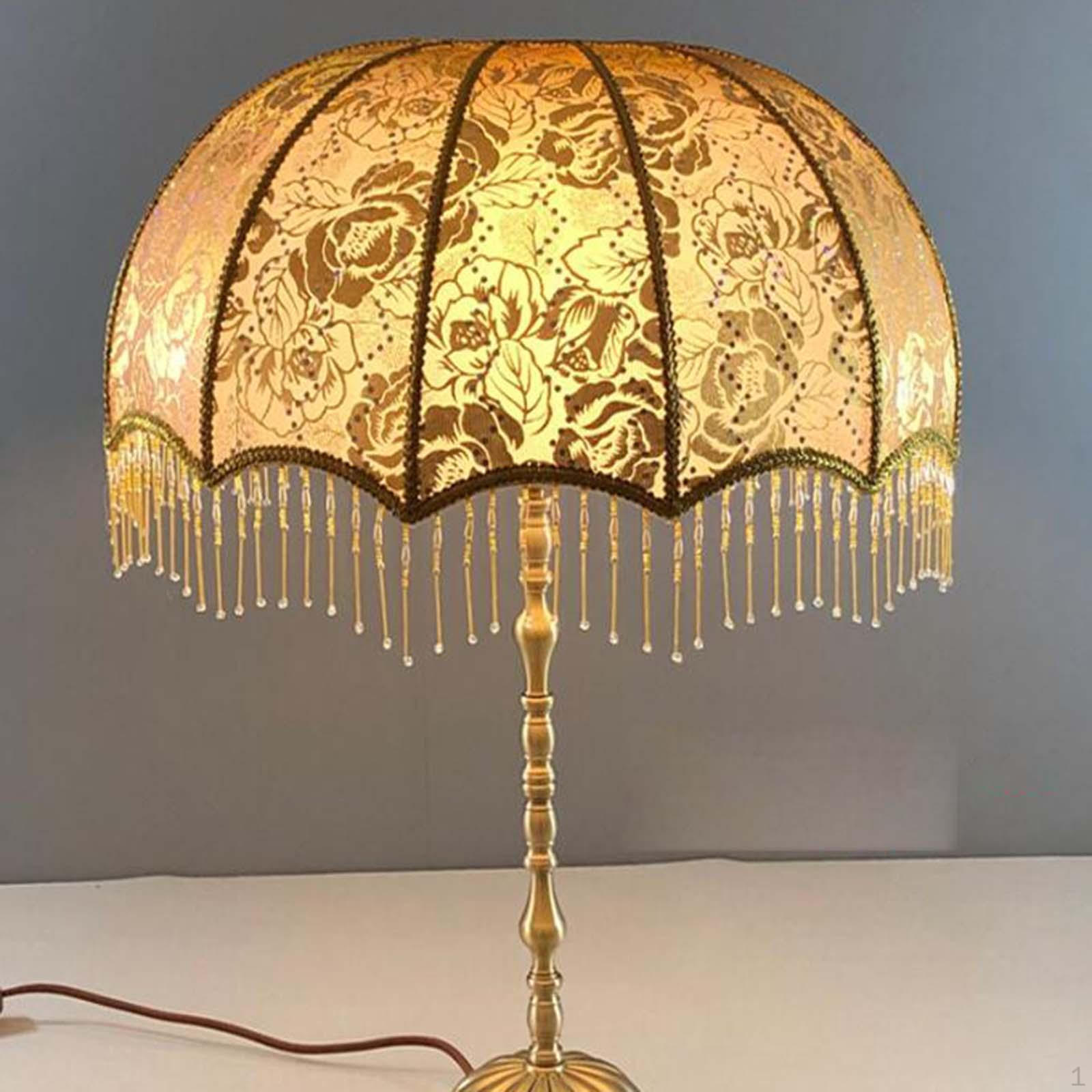 

Декоративный абажур, чехол для лампы, подходит для держателя E27 с кисточкой, элегантный винтажный