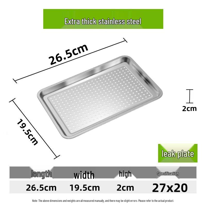 

Versatile Stainless Steel Rectangular Serving Tray