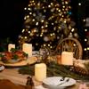 -Flameless LED Candles, Remote Control, Battery Operated, Home Decoration, Cylindrical Night Light, Timed, Sleep Candle Lamp