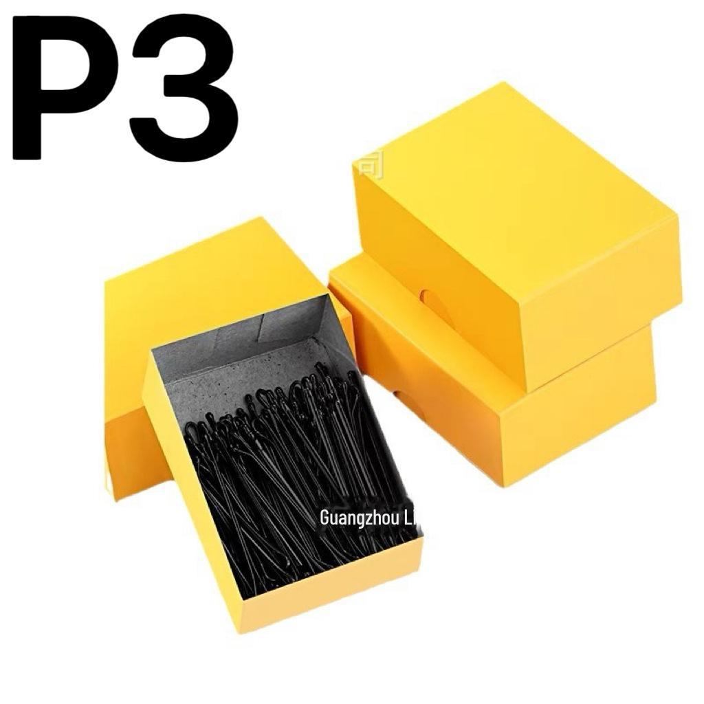 Bold Black Corrugated Hairpin Styling Clip