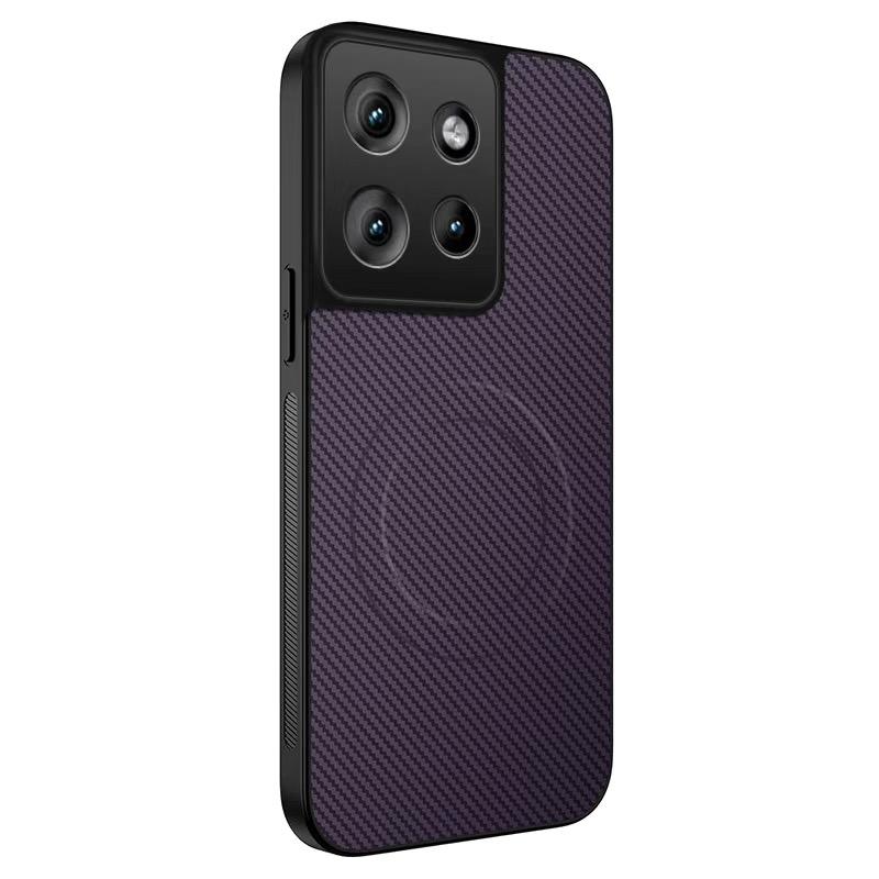 For Motorola Edge 60 Fusion Case Magnetic MagSafe Luxury Stripe Silicone Leather Cover For Moto Edge60 Fusion Protection Shell