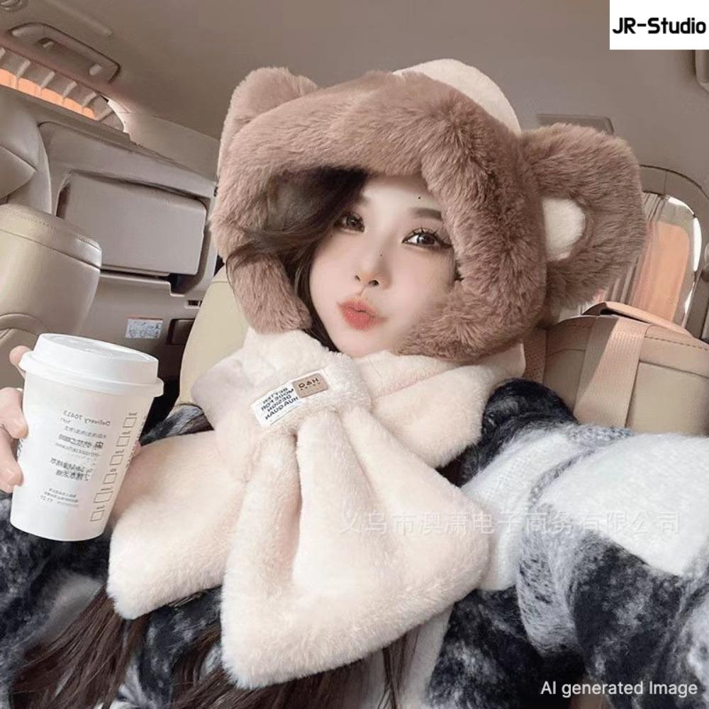 Winter Knit Trapper Hat Fleece Lined Thickened Earflap Beanie Windproof Warm Cold Weather Cap