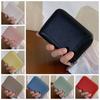 PU Short Wallet Solid Color Women Coin Purses Fashion Leather Card Holder  Outdoor