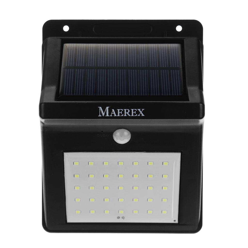 MAEREX 35 LED Solar Motion Sensor Wall Light Outdoor Security Lamp Waterproof MAEREX 35 LED Solar Motion Sensor Wall Light Outdoor Security Lamp Waterproof