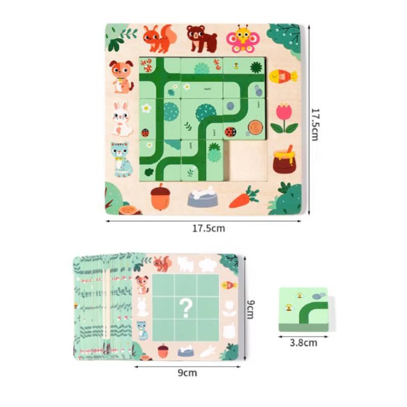 Wooden For Search Routes Pass Levels Board Games Mazes Puzzles Toys Children