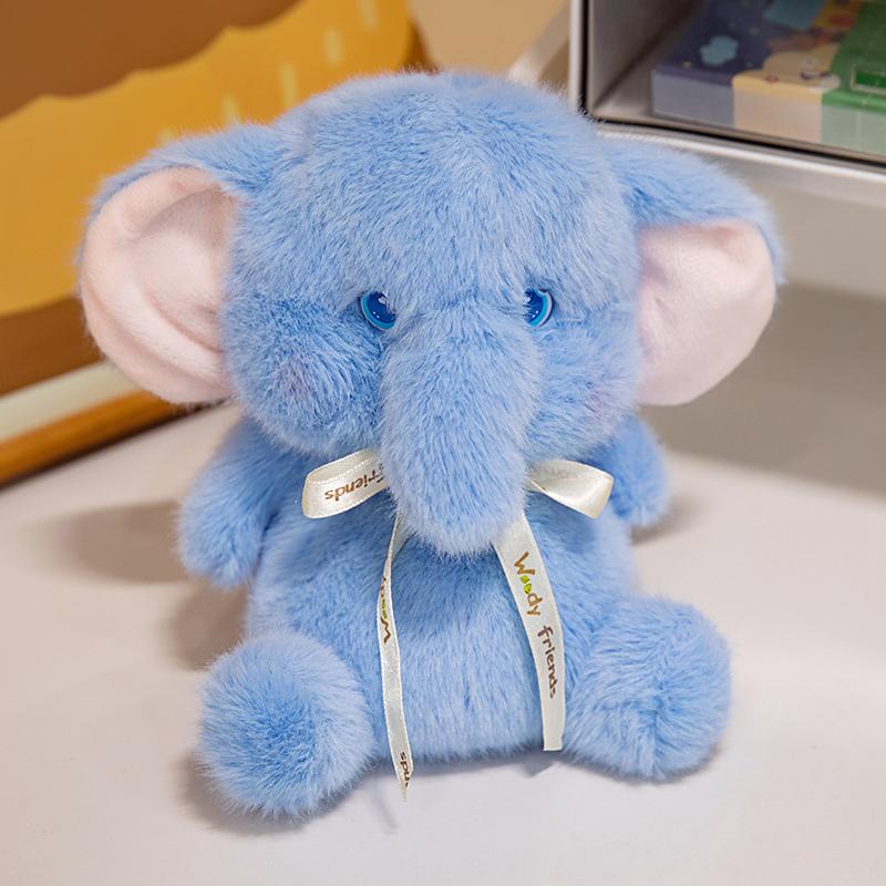 14cm Cute Bead Filled Desk Companion Plush Toys Husky Elephant Rabbit Bear Plush Doll Hairy Animals Plush Table Companion Toys 14cm