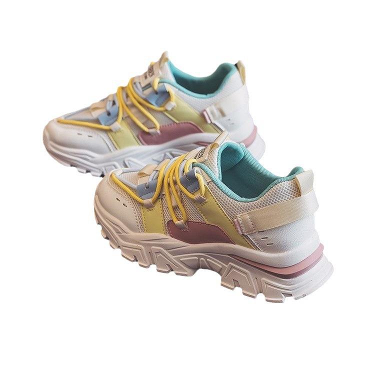 Summer New Muffin Thick Bottom Color Matching Dad Shoes Women's Trendy Street Shooting Fashion Casual Sneaker Wholesale