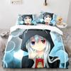 Gacha Life Academia Anime Zestaw Poszwy na Kołdrę z Poszewkami na Poduszki Poliester Nastoletni Dziecięcy Zestaw Pościeli Pełny Queen King Rozmiar Pościel