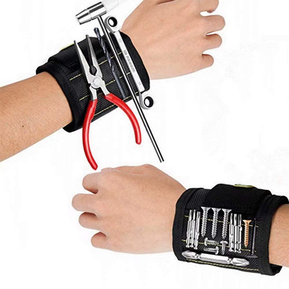 Holds Screws, Nails, Drill Bits Tool] Perfect Christmas Stocking Stuffer, Magnetic Wristband Tool Belt .