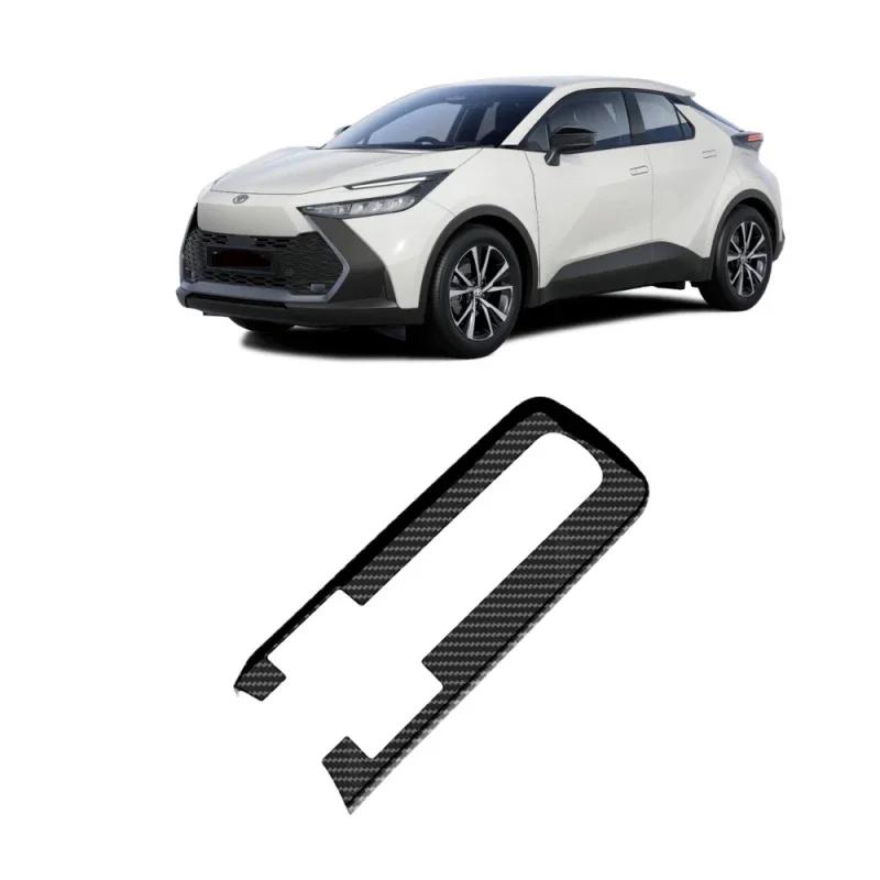 LHD For Toyota CHR C-HR 2024 2025 interior accessories ABS carbonfiber Central conlose Gear box Shift Panel cover stickers