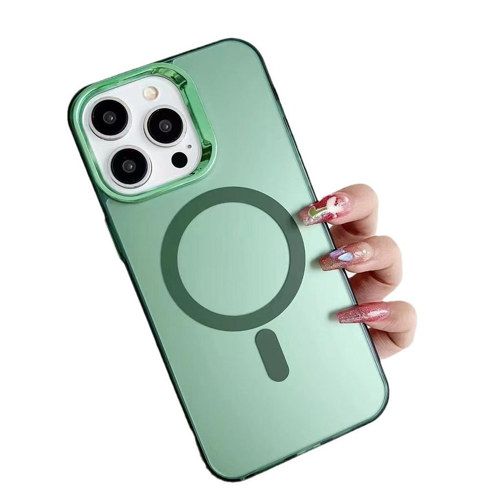Color Silver Imd Suitable for Apple 15pro Mobile Phone Case IPhone 14 Advanced Sensor Electroplating Lens 13 Magnetic Suction Case