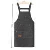 Men'S And Women'S H Type Belt Apron Not Easy To Fade Kitchen Belt Pocket Anti-Fouling Apron Wholesale