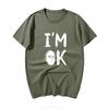 One Punch Unisex Graphic Tshirt Unisex Pure Cotton Fashion Tops Tees Harajuku Streetwear Funny IM Ok Printed Tshirt