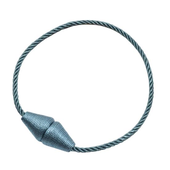 1Pc Magnetic Cone Curtain Tieback, Cone Ends Twist Rope Curtain Holder, Decorative Draperies Holder for Living Room Bedroom Kitchen
