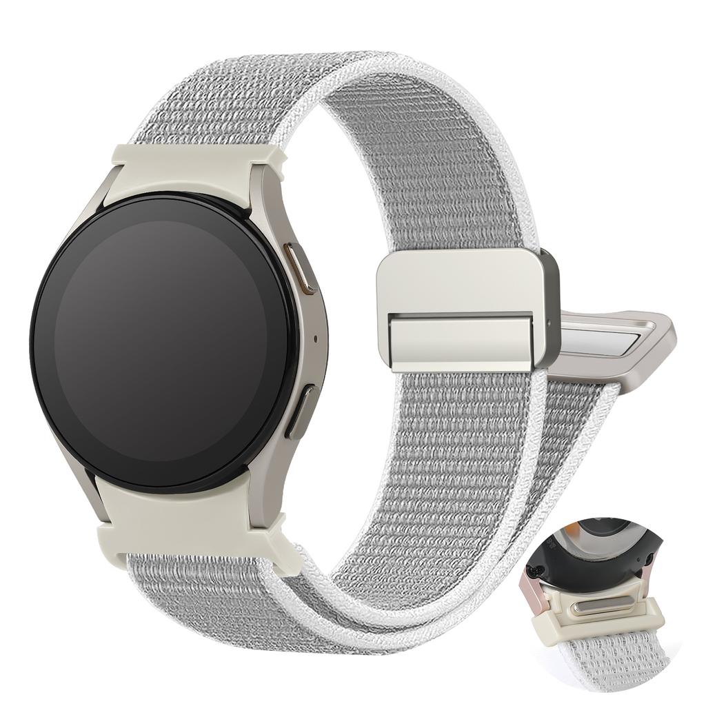 No gaps Band For Samsung Galaxy Watch 7 FE 6 4 Classic 5 pro 44mm 40mm 47mm 43mm 45 Magnetic nylon bracelet Galaxy Watch 7 Strap