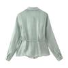 2026 Women's Elegant European & American Style Shiny Bow Decor Shirt