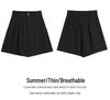 Women's Retro High-Waist A-Line Autumn Shorts 2024 – Casual, Loose, Wide-Leg Mid-Length.