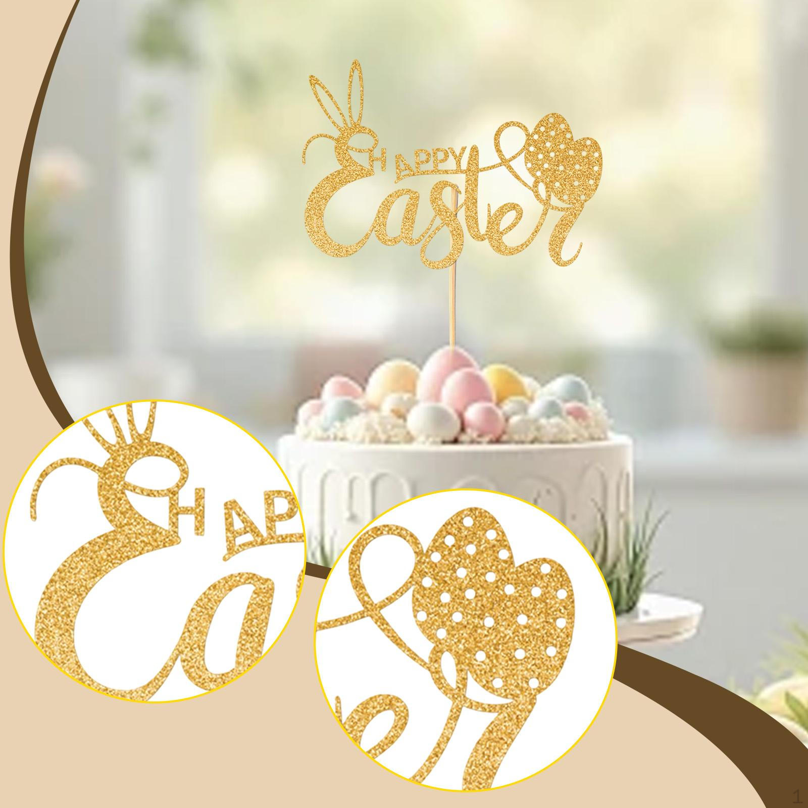 

Cake Topper, Cupcake Picks, Decorative Easter Party Items, Decorations for Events, Style A