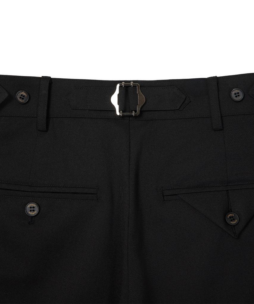 Sinkia Heritage Adjustable Double-Pleat Trousers Black